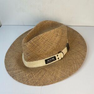 Panama Jack Tan Straw Hat with White Band